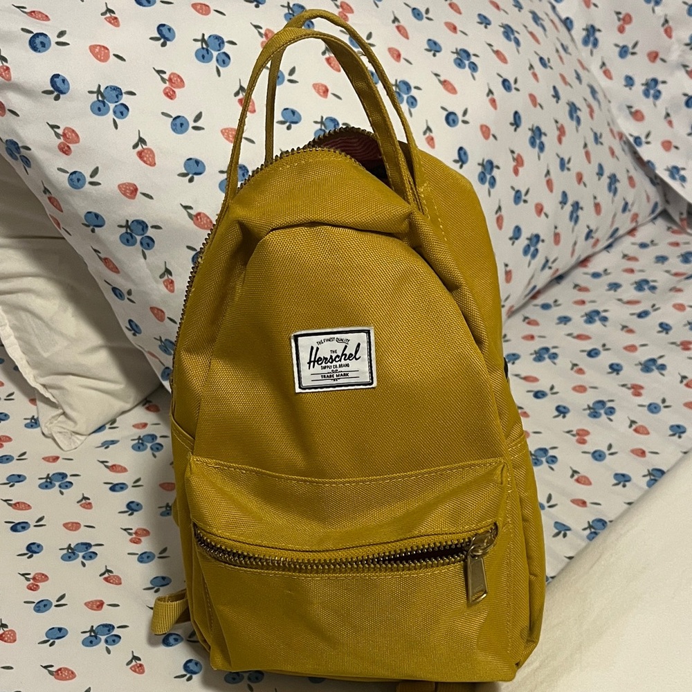 Herschel Yellow Mini Backpack - image 1